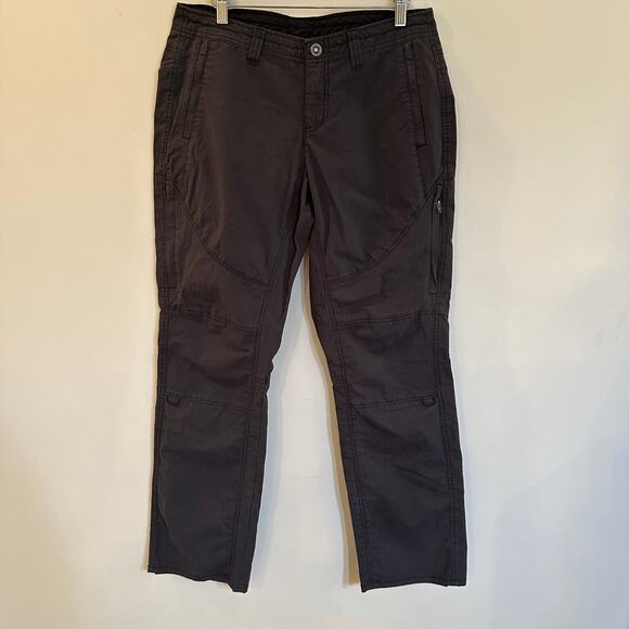Kuhl Legendary Pants sz 10 Short Dark Grey Utility Pants Hiking Roll up Pants - Picture 4 of 10